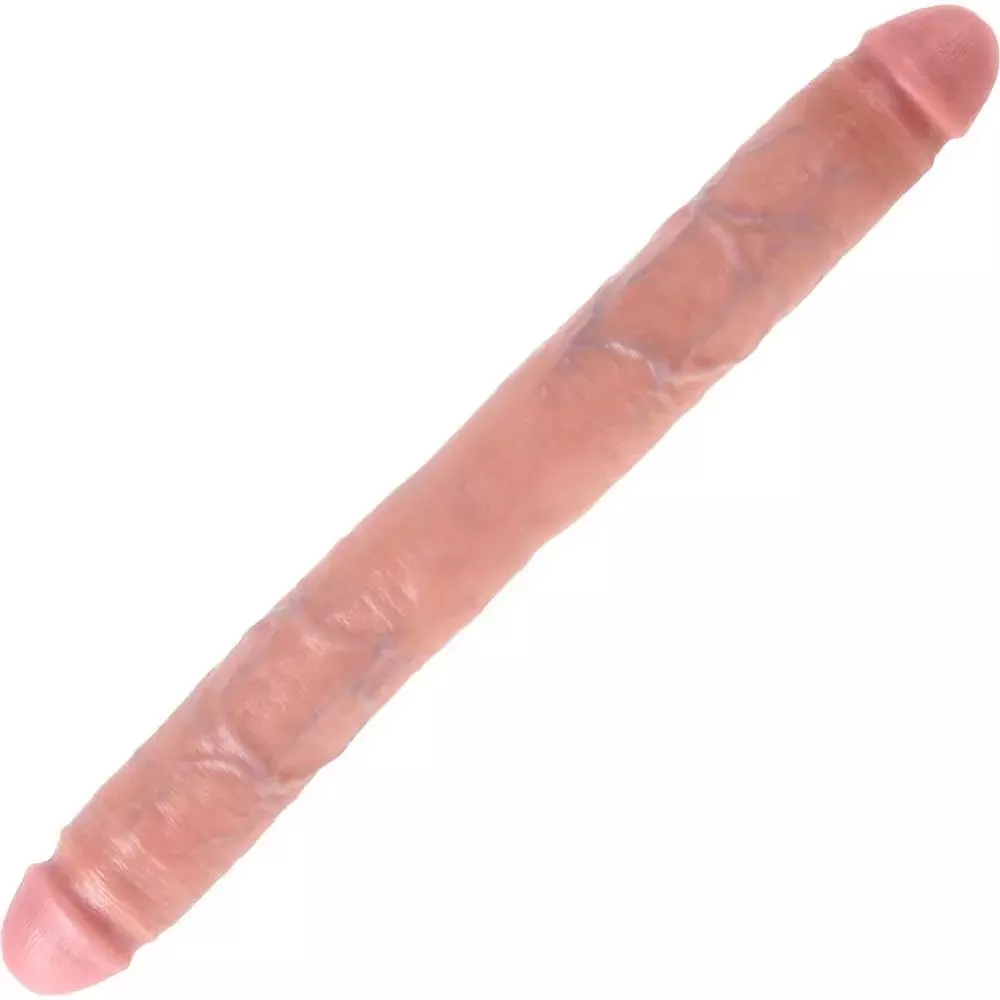 King Cock 16 inch Thick Double Dildo In Flesh